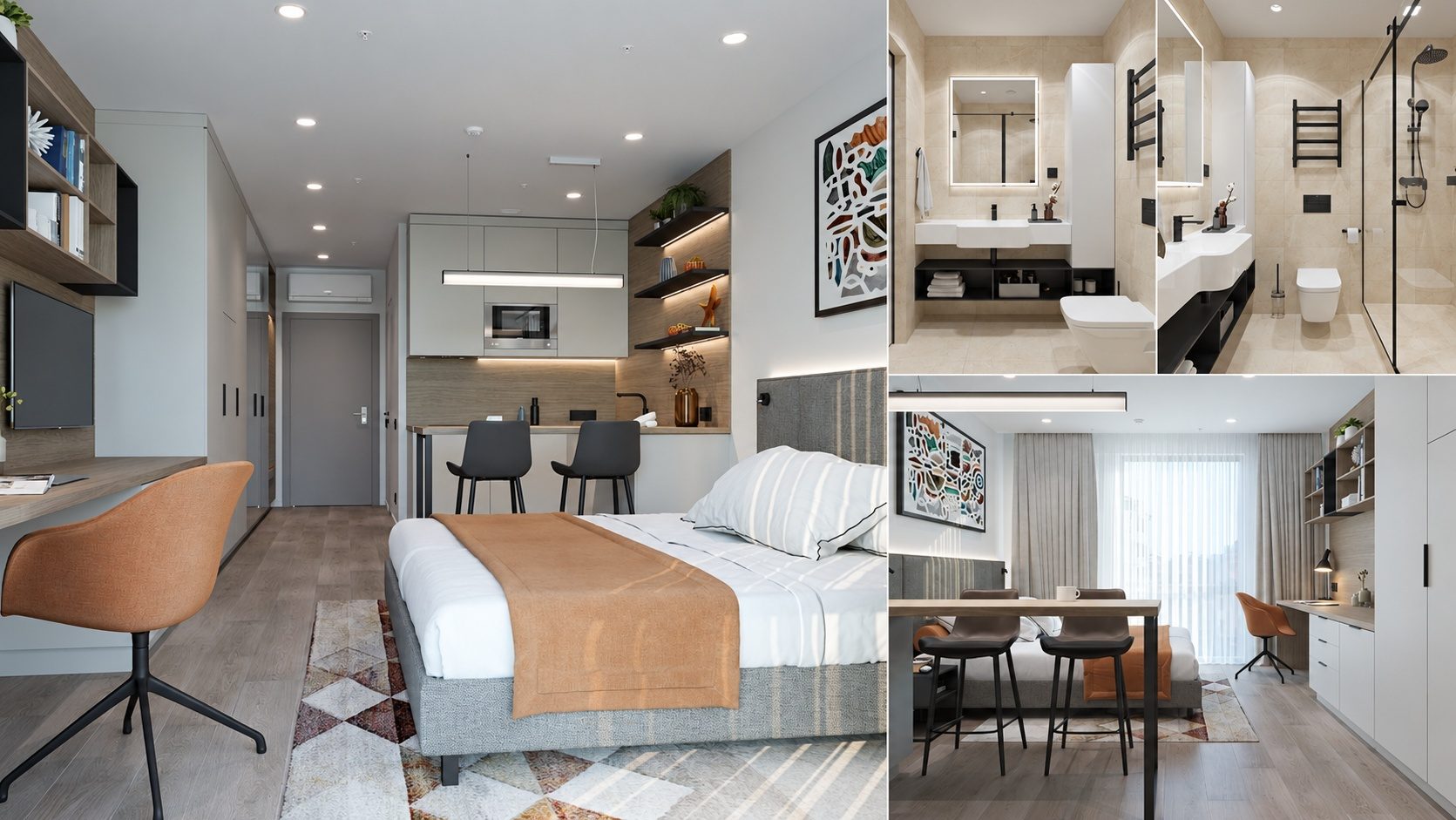 Standard в Aparthotel YES, Sea Breeze Baku — визуализация