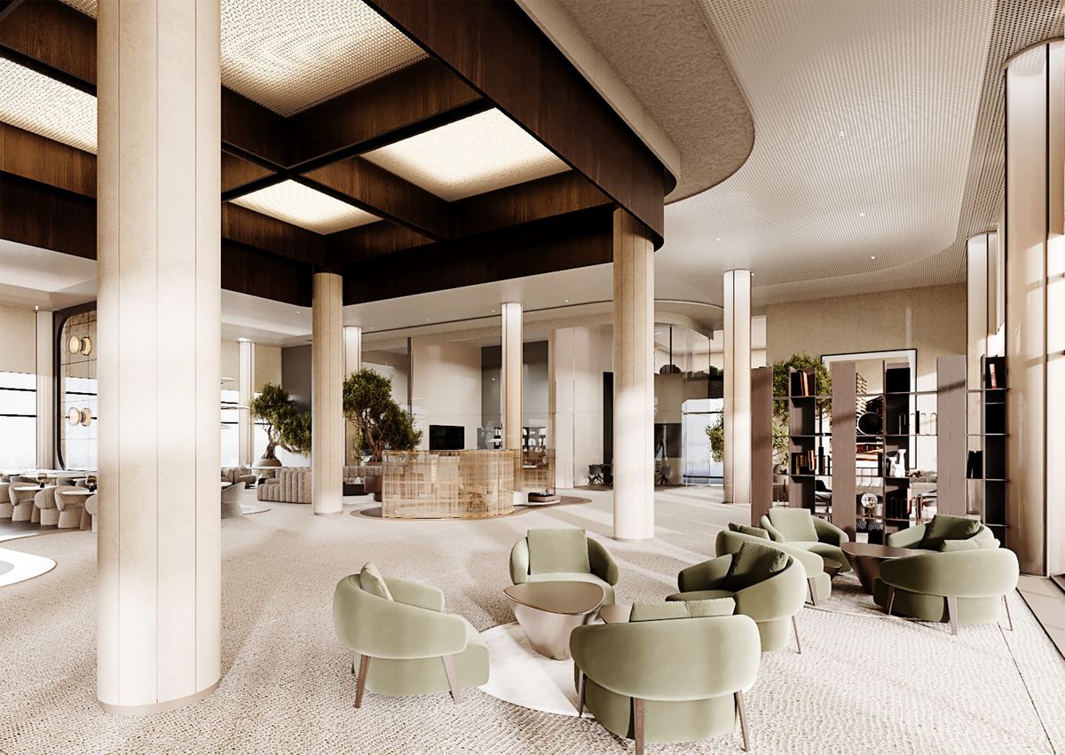 Лаунж-зона Aparthotel YES с креслами