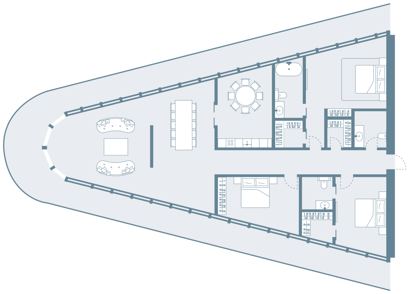 Планировка 3+1 352,9 м² в Caspian Dreamliner — схема