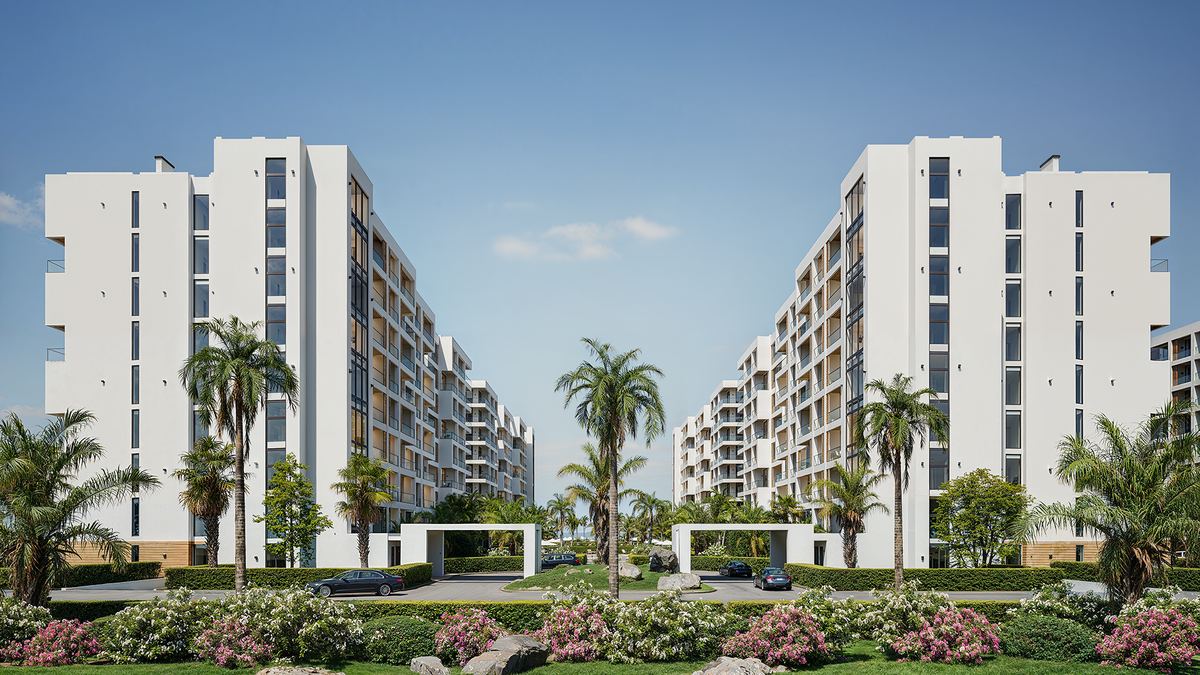 Входная группа Park Residences 5 — два корпуса и озеленение
