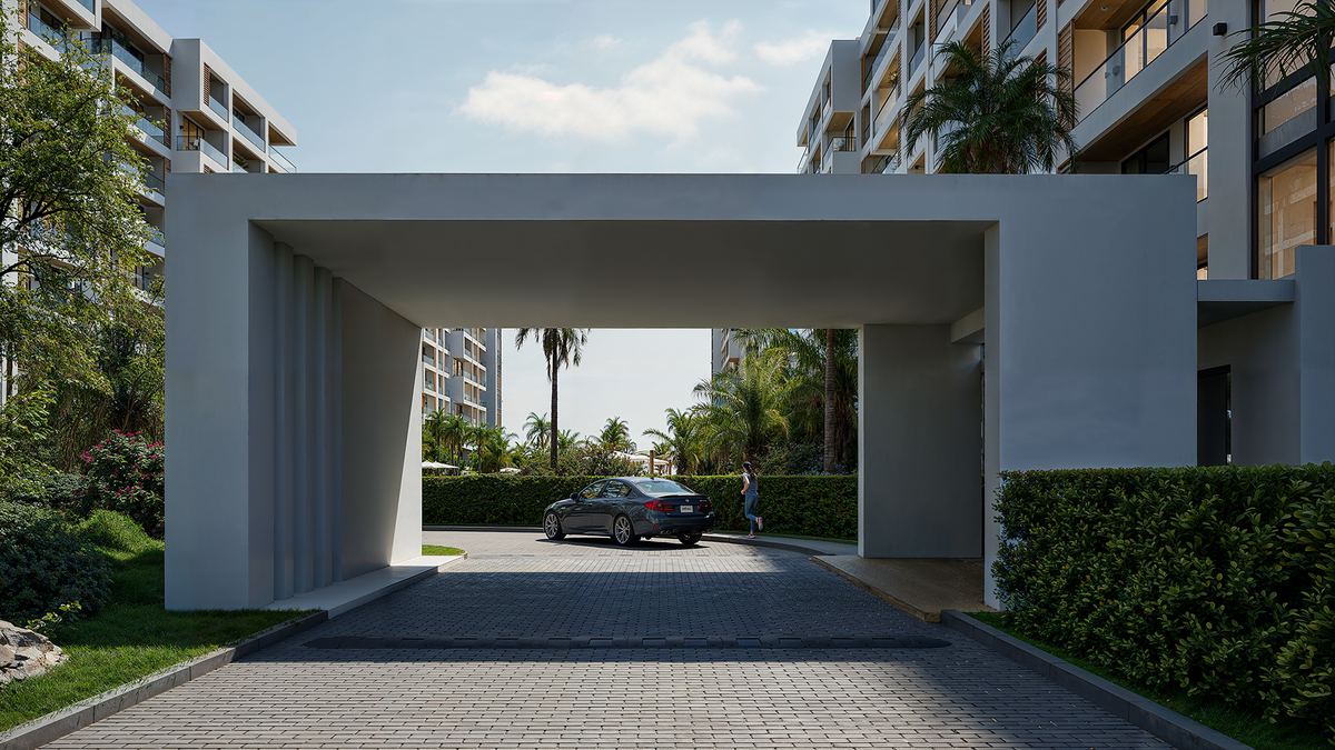 Въездной портал Park Residences 5