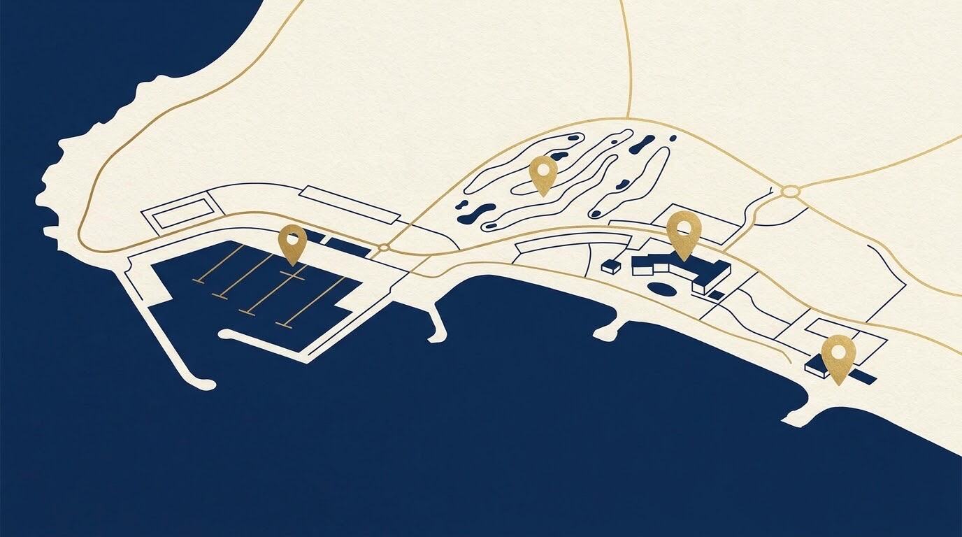 Map of Sea Breeze location on the Caspian coast